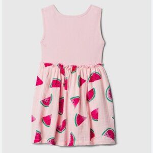 GAP cotton Toddler girl Crinkle Gauze pink watermelon Dress Sz.5